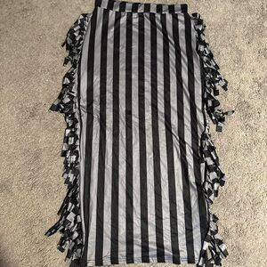 stripped full length skirt